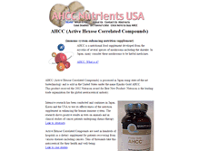 Tablet Screenshot of ahcc-nutrients.com